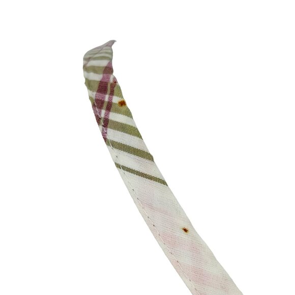 VTG H&M Plaid Crisscross Strap Empire Waist Dress| Y2K Soft Academia Cottagecore - Picture 9 of 16